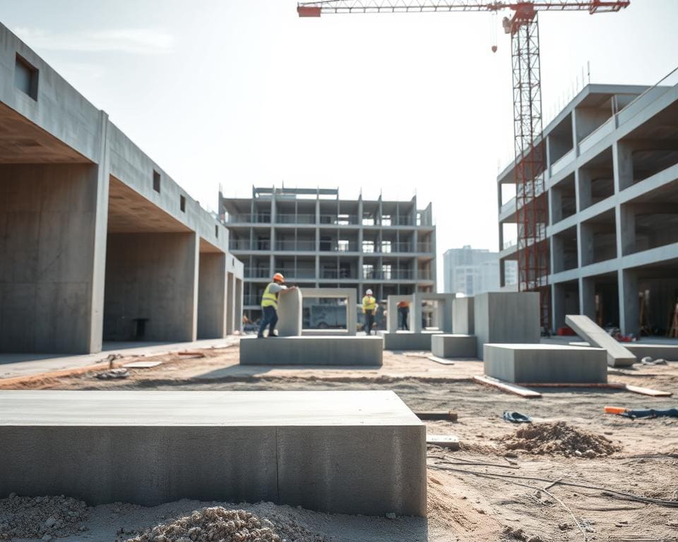 Wat zijn de voordelen van prefab beton in de bouw?