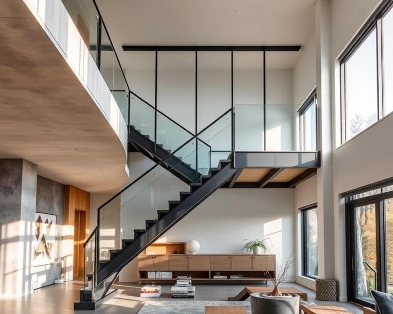 Een open trap die een moderne touch geeft aan je interieur