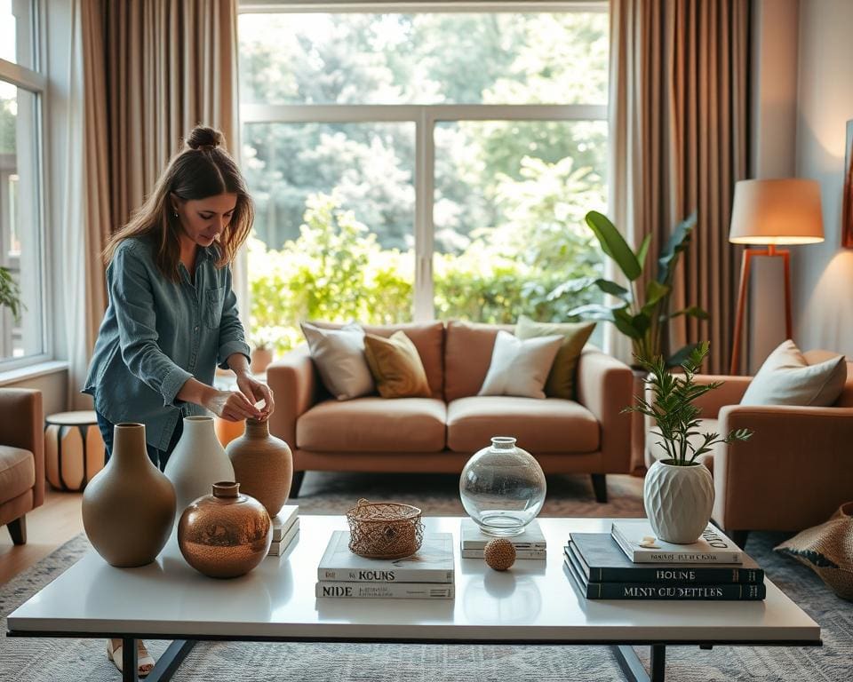 Het creatieve werk van een interieurstylist