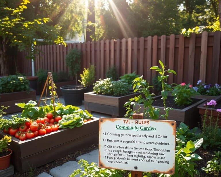 Wat zijn de regels voor moestuinen in stadstuinen?