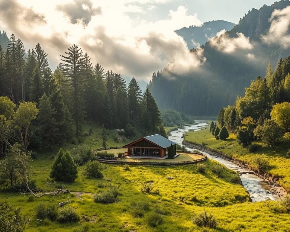 duurzame bouw natuurgebied