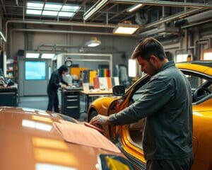 Hoe werkt auto lak reparatie bij diepe beschadigingen?
