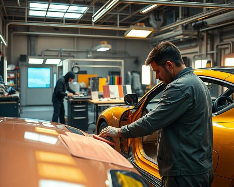 Hoe werkt auto lak reparatie bij diepe beschadigingen?