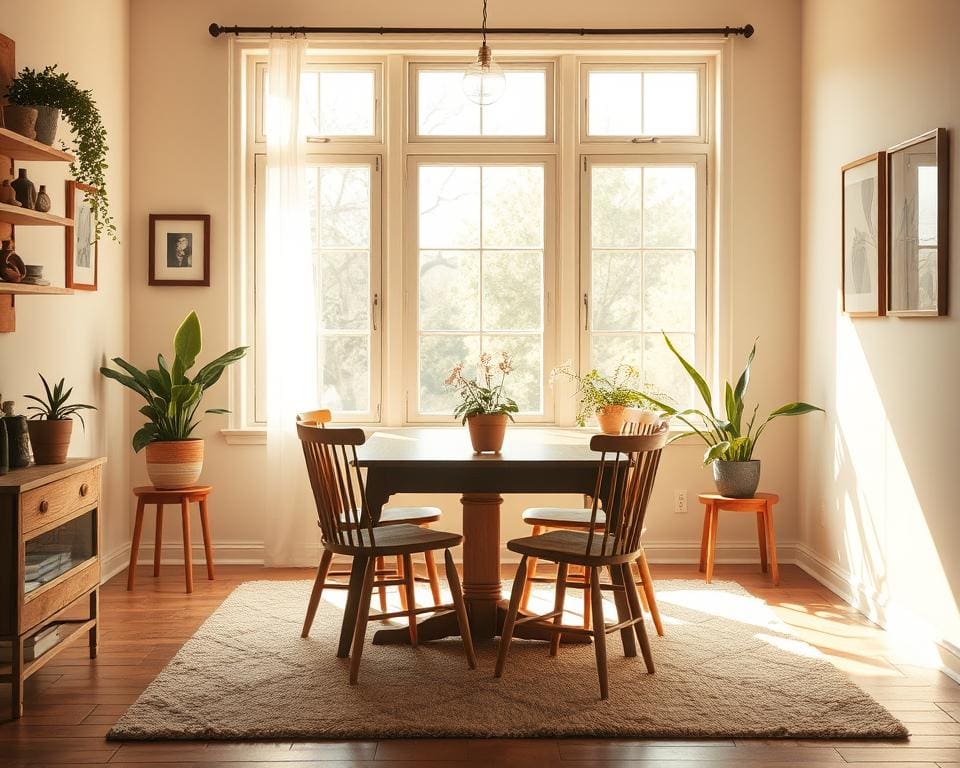 Hoe breng je meer licht in een donkere eetkamer?