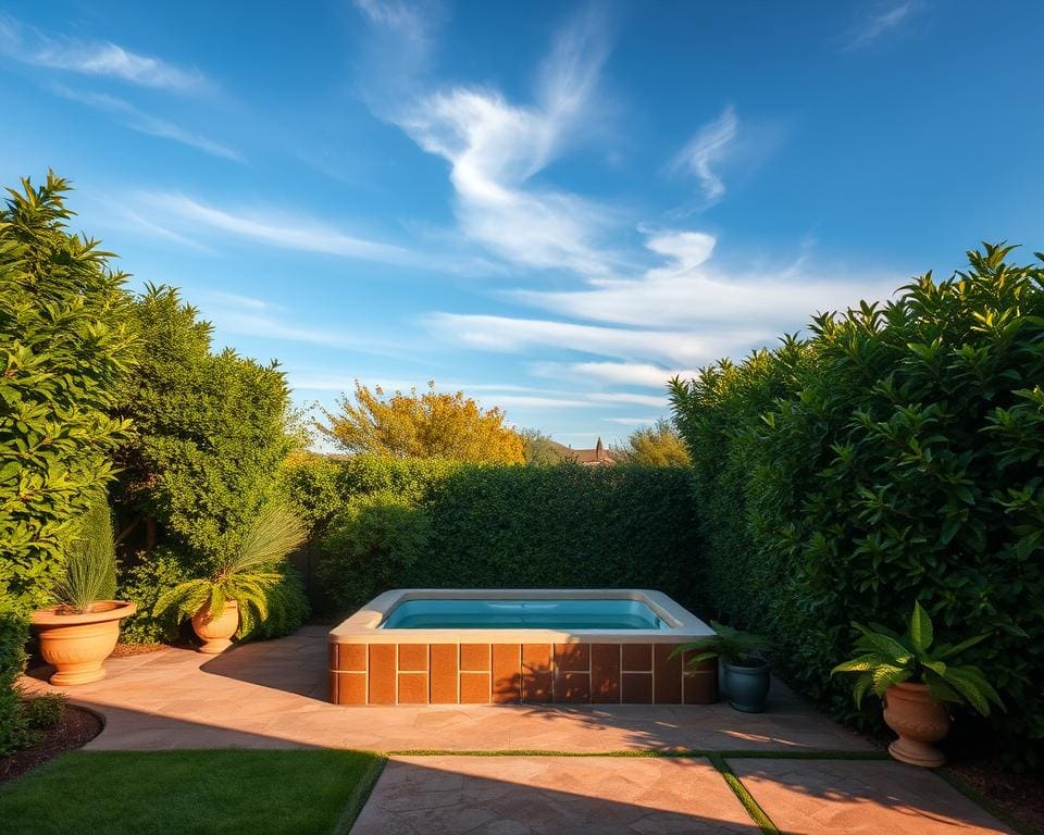 Hoe krijg je een jacuzzi in de tuin?