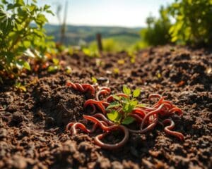 Hoe krijg je wormen in je tuin?