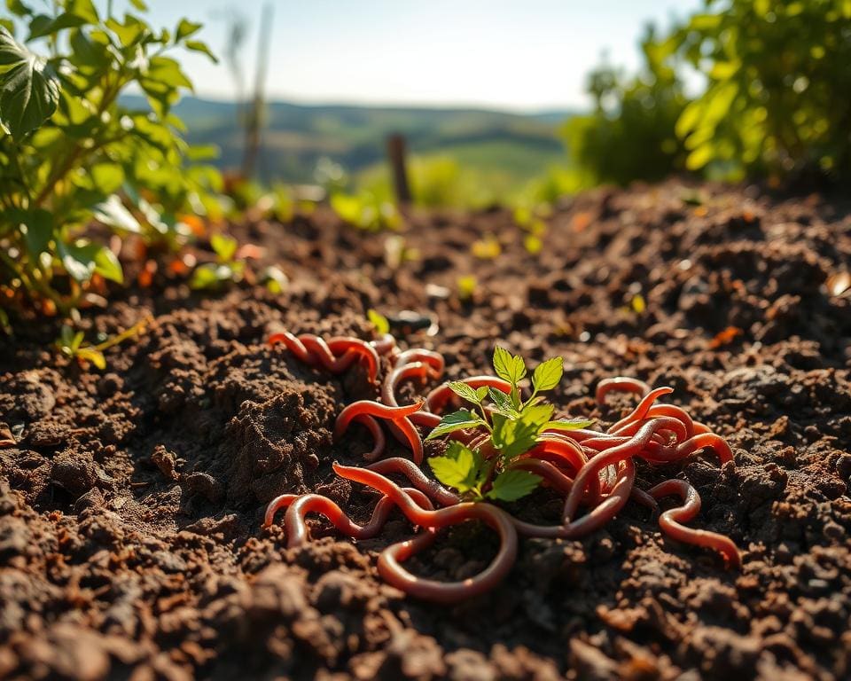 Hoe krijg je wormen in je tuin?