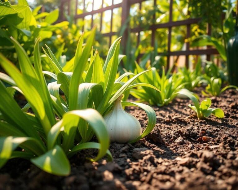 Hoe plant je knoflook?