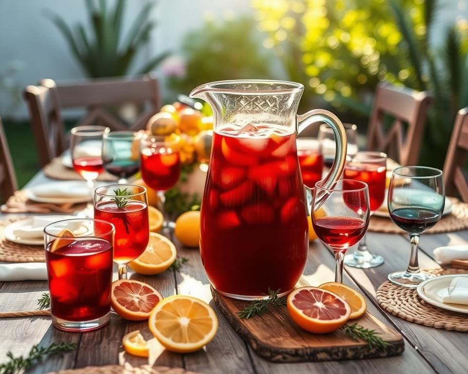 Hoe serveer je sangria op een originele manier?