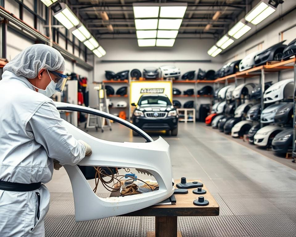 Hoe verloopt professioneel bumper spuiten bij beschadiging?