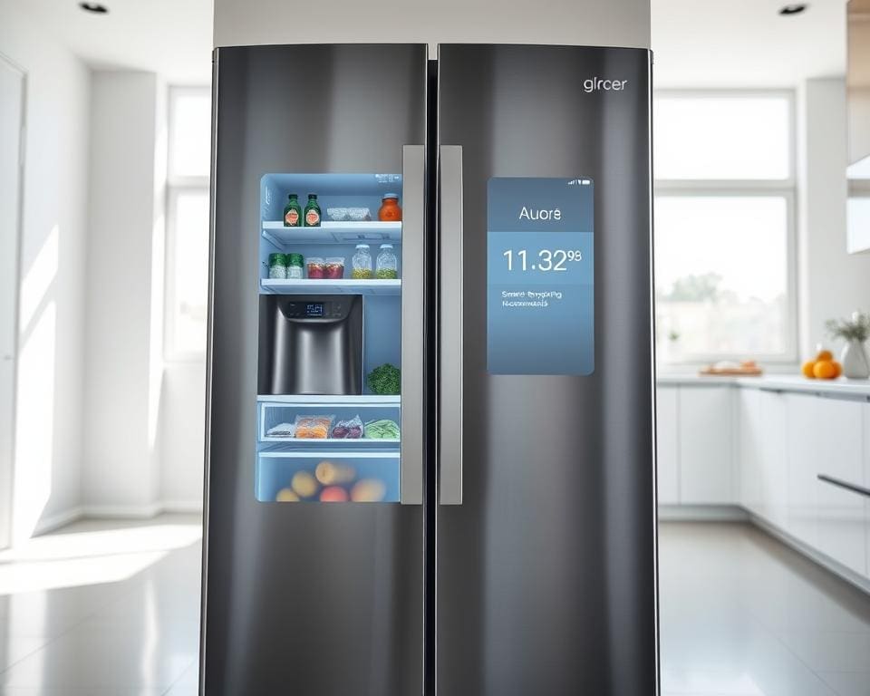 Hoe werkt een slimme koelkast met boodschappenfunctie?