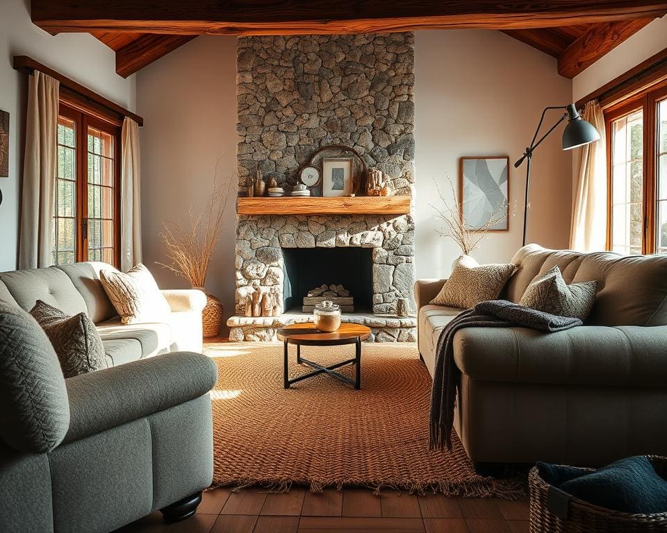 Op welke manier creëer je warmte met texturen?