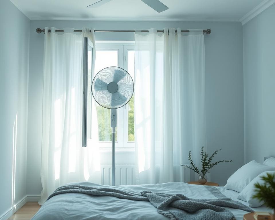 Op welke manier maak je de slaapkamer koeler in de zomer?
