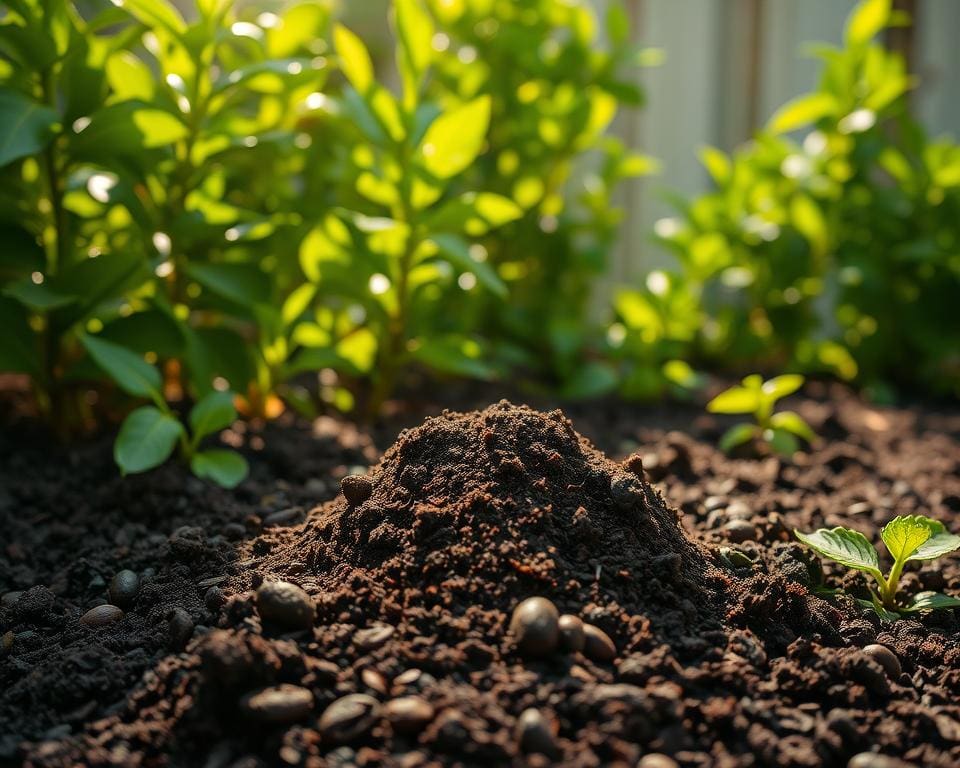 Wat doet koffiedik in de tuin goed voor?
