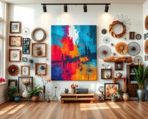 Wat zijn originele ideeën voor wanddecoratie in huis?