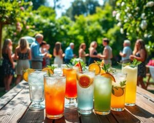 Welke drankjes zijn ideaal voor een tuinfeest?