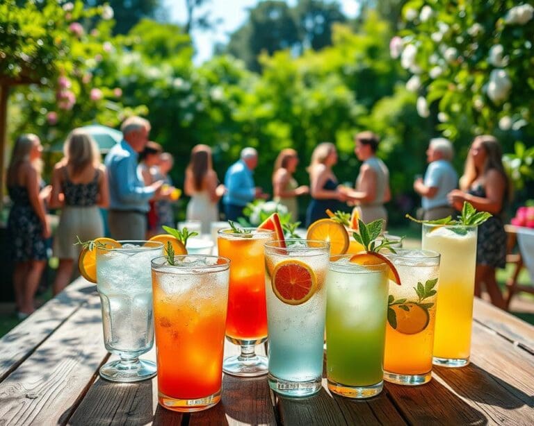 Welke drankjes zijn ideaal voor een tuinfeest?