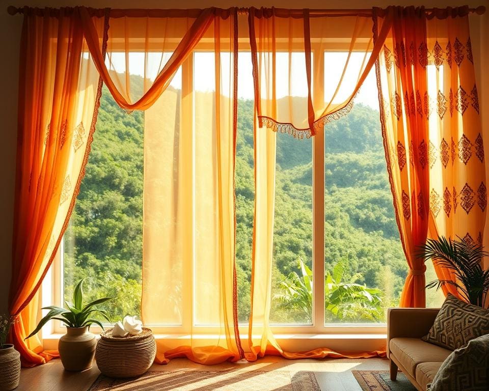 Welke gordijnen passen bij een boho-interieur?