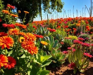 Welke plant kan in de volle zon?