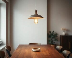 Welke verlichting gebruik je boven de eettafel?