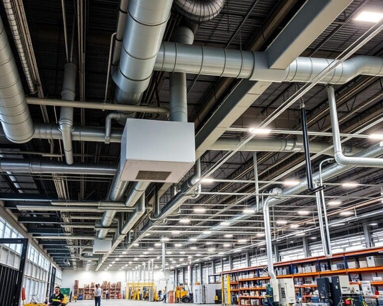 Hoe werkt luchtbehandeling in industriële hallen?