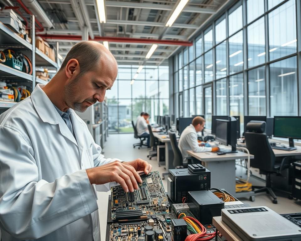 Wat doet een technicus bij een hightechbedrijf?