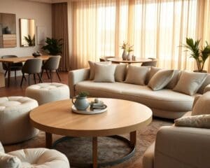 Waarom zijn ronde meubels populair?