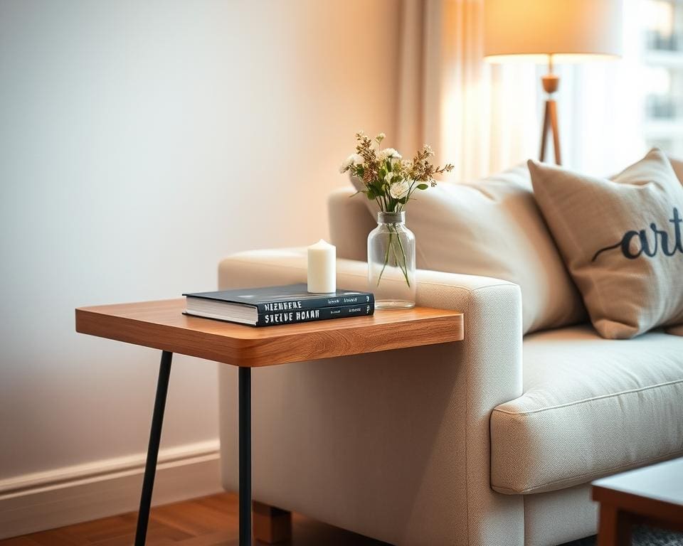 Welke bijzettafel past bij een bank?