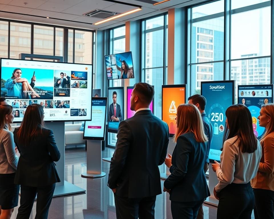 Hoe ondersteunt digital signage bedrijven?