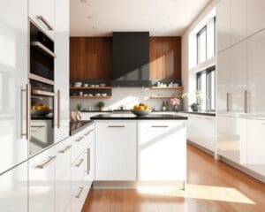 Keukenkasten met moderne afwerking