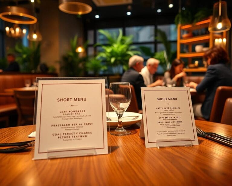 Waarom kiezen restaurants voor korte menukaarten?