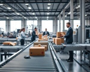 Hoe helpt een transportband bij productieprocessen?