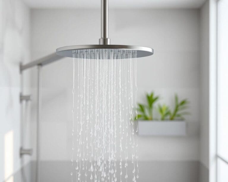 Is een regendouche geschikt bij lage waterdruk?