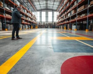 Waarom zijn markeerlijnen belangrijk in magazijnen?