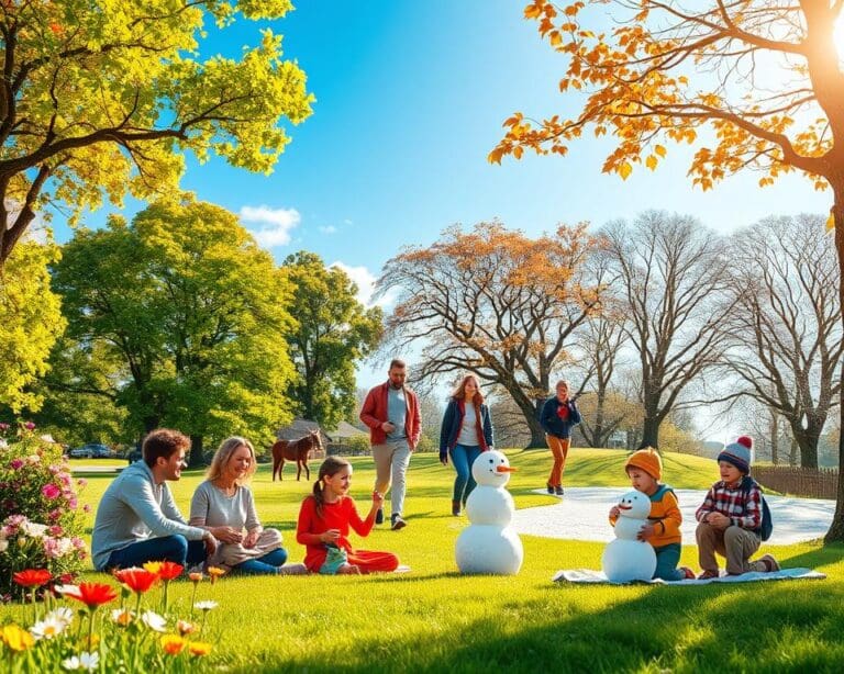 Wat zijn leuke buitenactiviteiten in elk seizoen?