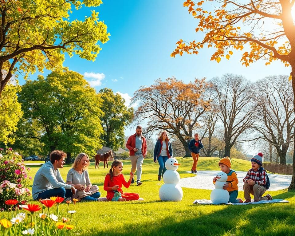 Wat zijn leuke buitenactiviteiten in elk seizoen?