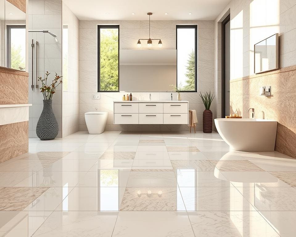 Welke badkamertegels zijn makkelijk schoon te houden?