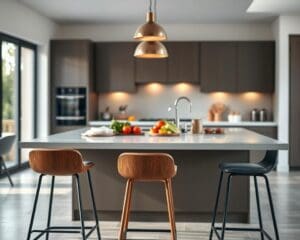 Welke barkrukken passen bij een kookeiland?