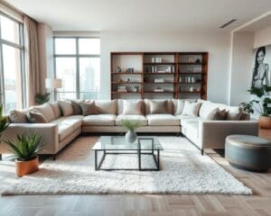 Welke hoekbank past bij een ruime woonkamer?