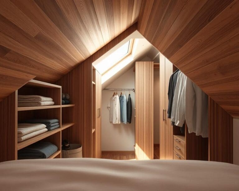 Welke kledingkast past onder een schuin dak?