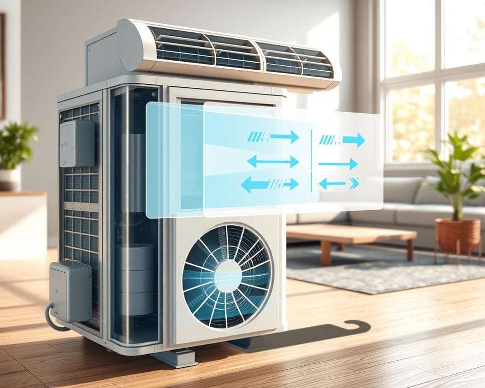 Hoe werkt een airco met warmtepompfunctie?