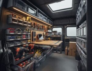 bestelbus inrichting