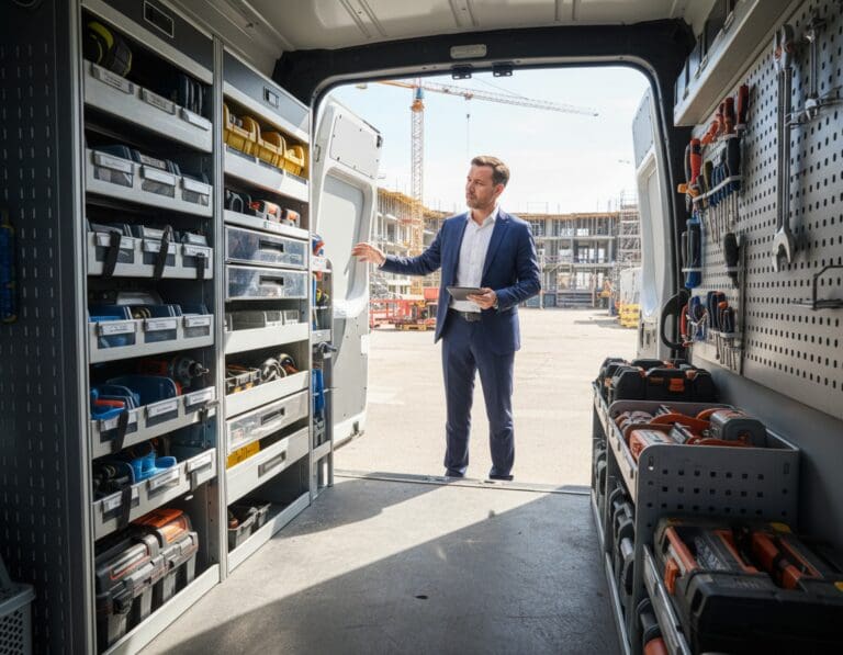 slimme inrichting voor bedrijfswagens