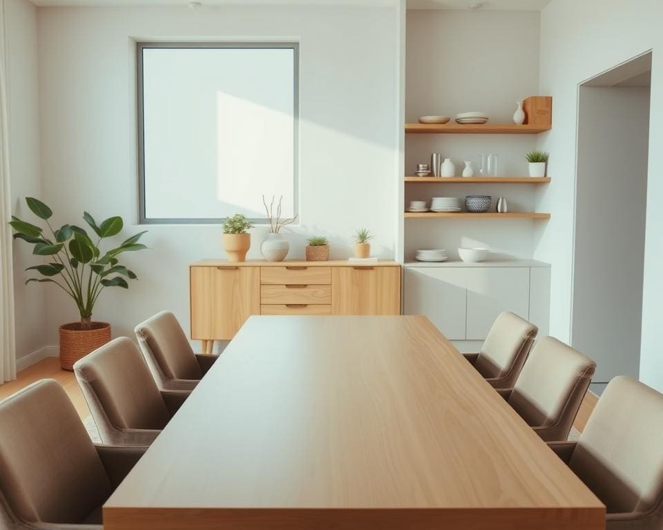 Hoe richt je een eetkamer praktisch in?