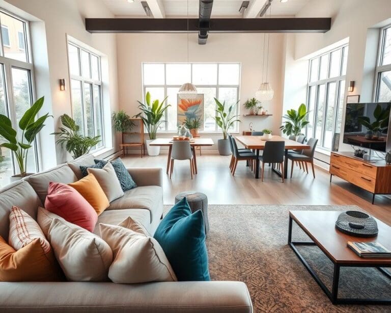 Hoe richt je een open leefruimte optimaal in?