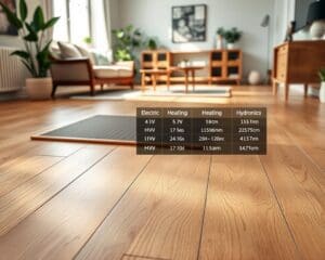 Welke vloerverwarming past bij een houten vloer?