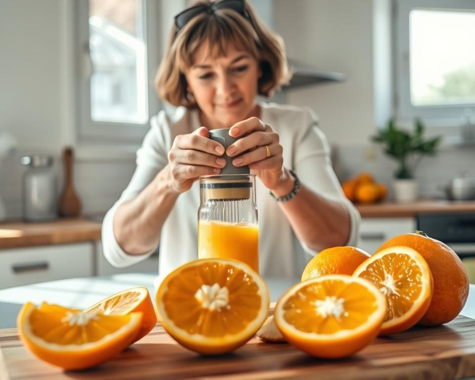 sinaasappelsap maken