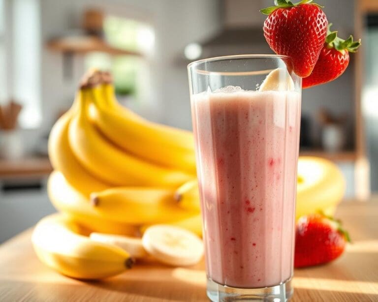 smoothie banaan aardbei