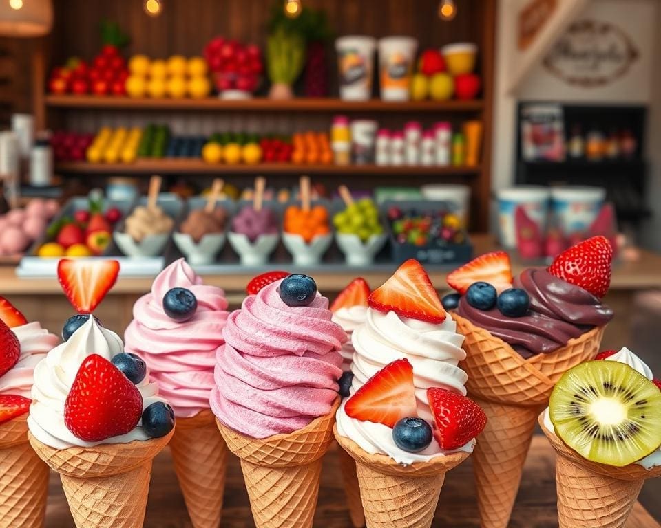 ijsjes vers fruit