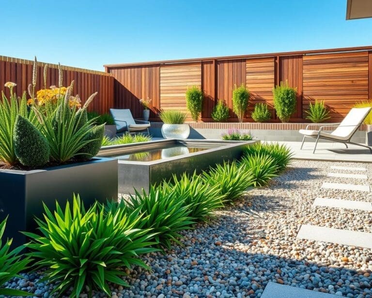 siergrind moderne tuin